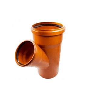 trójnik pomarańczowy PP fi 160/45st.